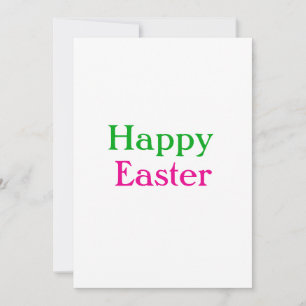 Invitación Feliz Pascua boho verde rosa niños agregar nombre 