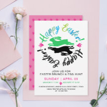 Feliz Pascua Desayuno Almuerzo Caza de Huevos Cone