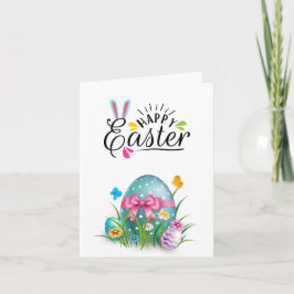 Invitación Feliz Pascua plegada