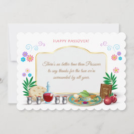 Invitación Feliz Pascua Primavera Pesaj Seder Vintage
