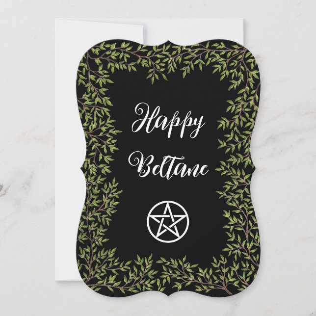 Invitación Feliz Pentáculo de Beltane (Anverso)