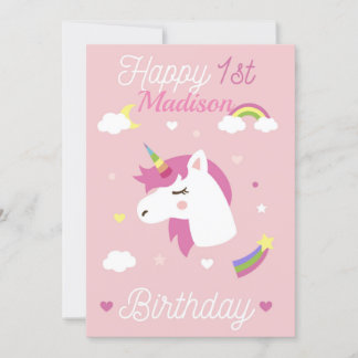 Invitación Feliz primer cumpleaños