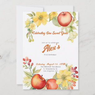 Invitación ¡Feliz primer cumpleaños! 1.ᵉʳ Fiesta del Aniversa