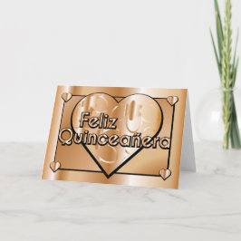 Invitación Feliz Quinceañera - décimo quinto cumpleaños feliz