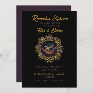 Invitación Feliz Ramadan Kareem 2025 Fiesta de cena Iftar