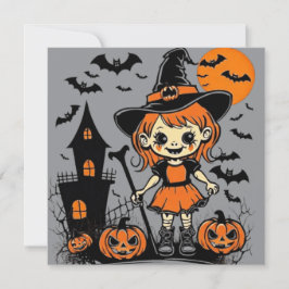Invitación Feliz regalo de Halloween con trucos o trucos