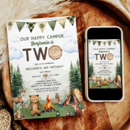 Invitación Feliz segundo cumpleaños de Camper