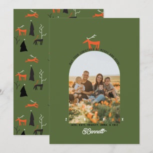 INVITACIÓN FELIZ Y CIERVO NAVIDAD