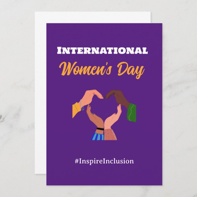 Invitación Feminista del Día Internacional de la Mujer 2025 (Anverso / Reverso)