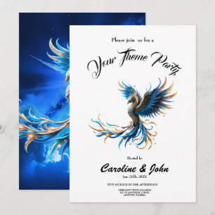 Invitación Fénix del Amanecer Zafiro