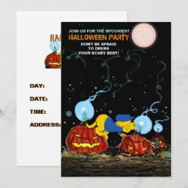 Invitación Ferald y Las Calabazas Podridas | Fiesta de Hallow