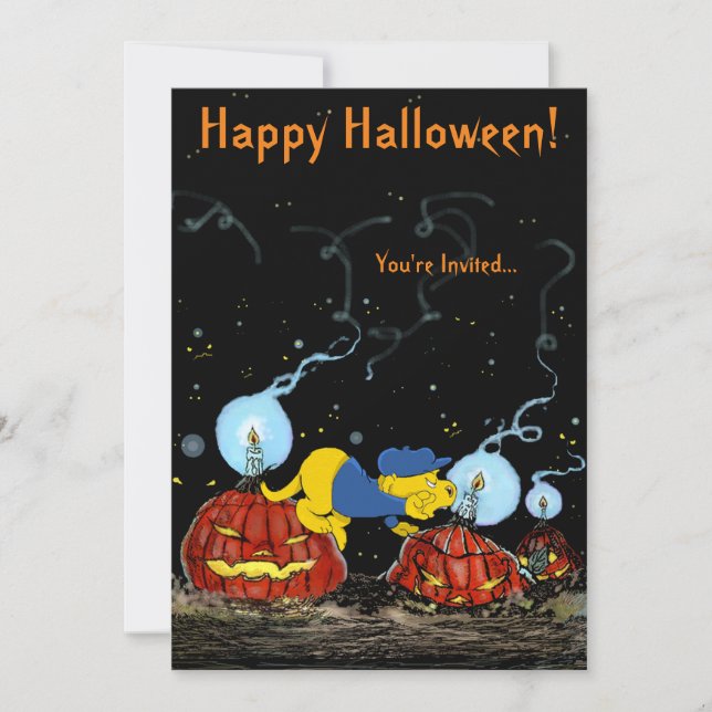 Invitación Ferald y las calabazas rojas (Anverso)