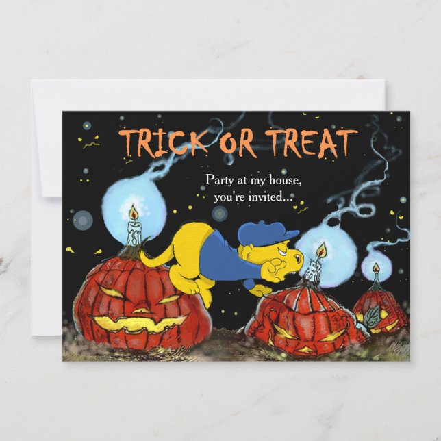 Invitación Ferald y las calabazas rojas (Anverso)