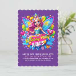 Invitación Feria caprichosa de cumpleaños