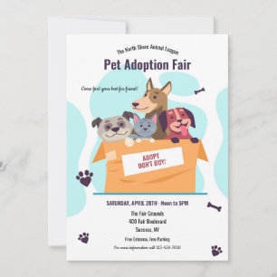Invitación Feria de Adopción mascota