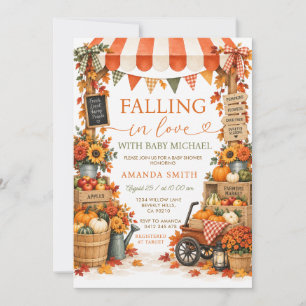 Invitación Feria de Agricultores de Otoño en Amor Baby Shower