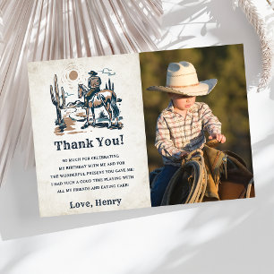Invitación Feria de cumpleaños de Cowboy Occidental, foto de 