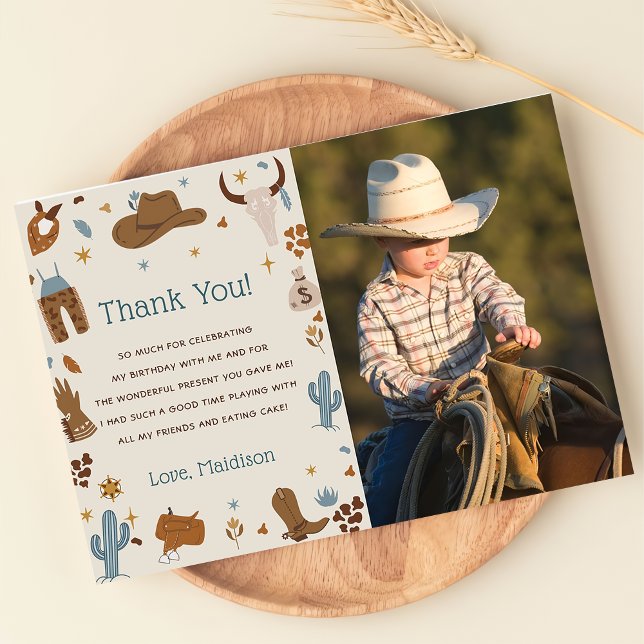 Invitación Feria de cumpleaños de Cowboy Occidental, foto de  (Subido por el creador)