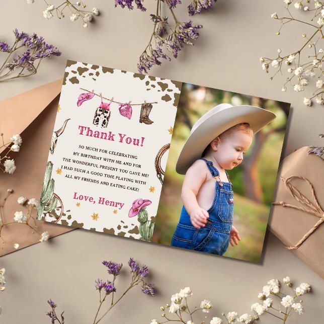Invitación Feria de cumpleaños de Cowboy Occidental, foto de  (Subido por el creador)