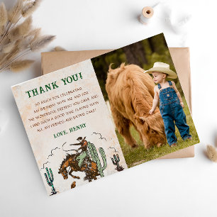 Invitación Feria de cumpleaños de Cowboy Occidental, foto de 