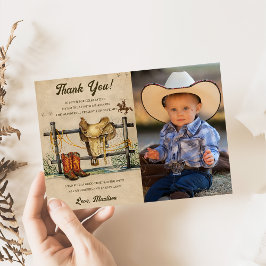 Invitación Feria de cumpleaños de Cowboy Occidental, foto de