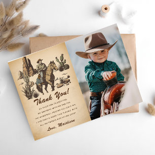 Invitación Feria de cumpleaños de Cowboy Occidental, foto de
