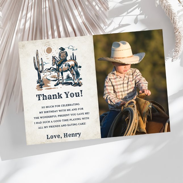 Invitación Feria de cumpleaños de Cowboy Occidental, foto de  (Subido por el creador)