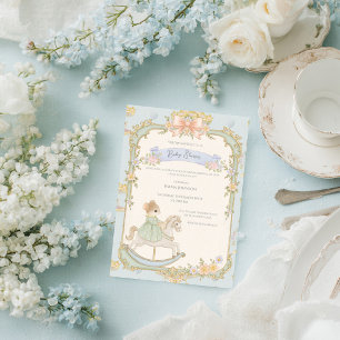 Invitación Feria de diversiones caprichosa para baby shower d