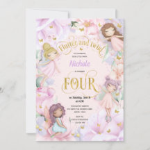 Feria de jardín encantada, invitati de cuarto cump