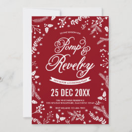 Invitación feriado en cerezo para Navidades de invierno de Be