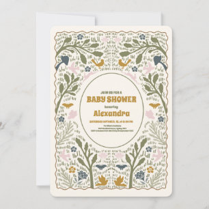 Invitación Fern Baby Shower de Rustic Green Woodland