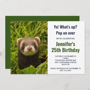 Invitación Ferrete marrón en la hierba