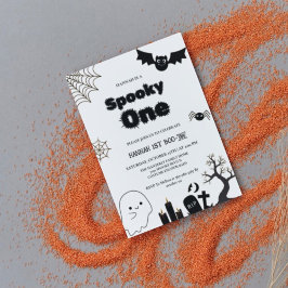 Invitación Festejante fiesta de primer cumpleaños de Hallowee