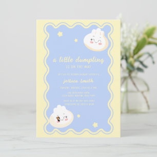 Invitación Festejo de Baby Shower de Dumpling Chino Estrella