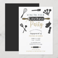 Festejo de Ducha de Cocina Moderna Minimalista