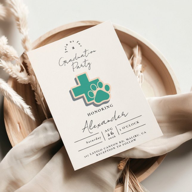 Invitación Festejo de Graduación de la Escuela Veterinaria (Subido por el creador)