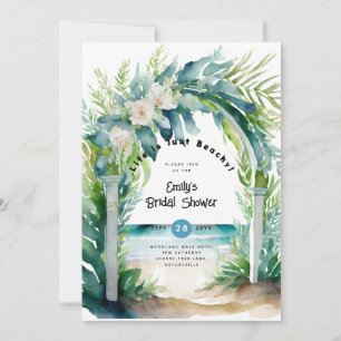 Invitación Festejo de playa costera OCEANO BABYSHOWER CUMPLEA