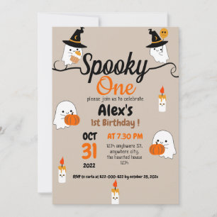 Invitación Festín de calabaza para niños de halloween