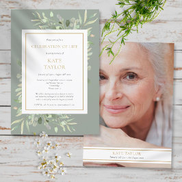 Invitación Festín de celebración de la vida en el funeral de