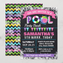 Festín de cumpleaños de la piscina rosa de inviern