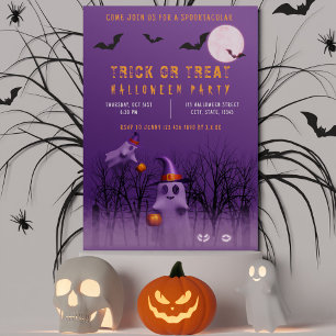 Invitación Festín de fantasmas o fiesta de Halloween