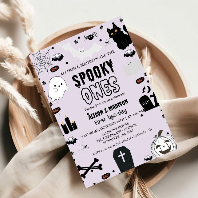 Invitación Festín de primer cumpleaños de Halloween (Subido por el creador)
