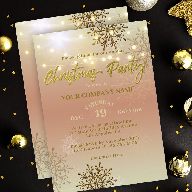 Invitación festiva a una fiesta de Navidades de em (Subido por el creador)
