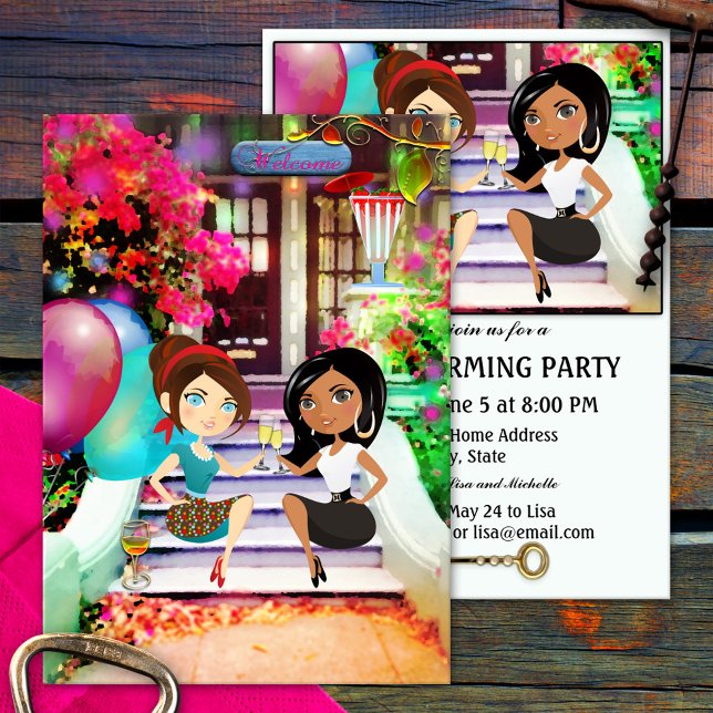 Invitación festiva colorida a fiesta para el calen (Subido por el creador)