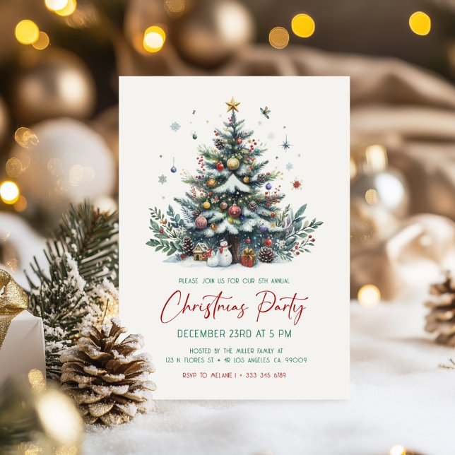 Invitación festiva para fiestas de Navidades de ár (Subido por el creador)