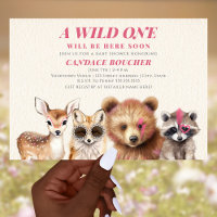 Festival de Animales Wild One Woodland Baby Shower