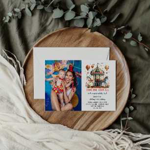 Invitación Festival de Carnaval de Círculo Moderno Primer Cum