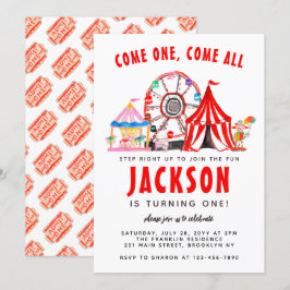 Invitación Festival de circo de carnaval festivo Fiesta