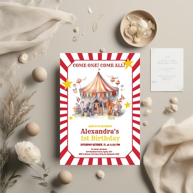 Invitación Festival de circo de carnaval y cumpleaños de los  (Subido por el creador)