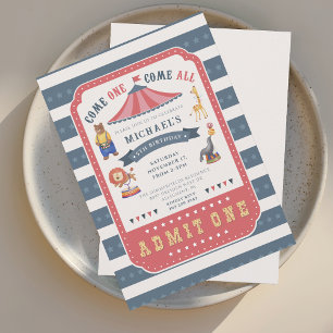 Invitación Festival de Circo Moderno Fiesta de Cumpleaños 5